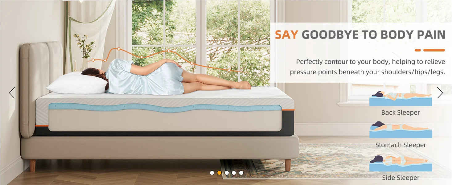 20CM Gel Memory Foam Mattress