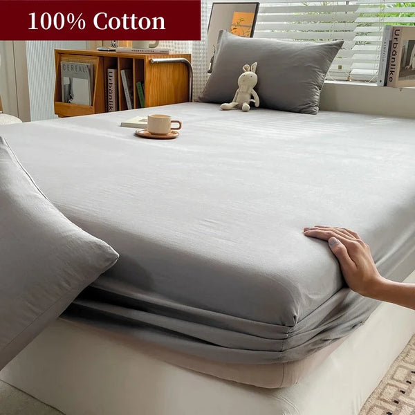 100% Cotton Fitted Bed Sheet