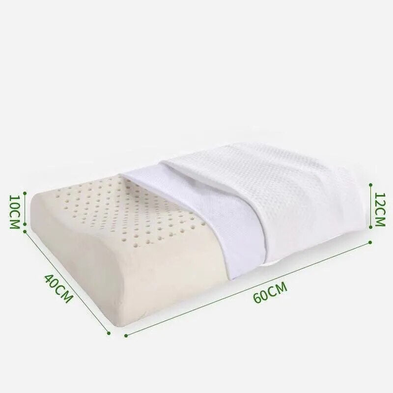 Breathable Latex Pillow with Ergonomic Design for Comfortable Sleep