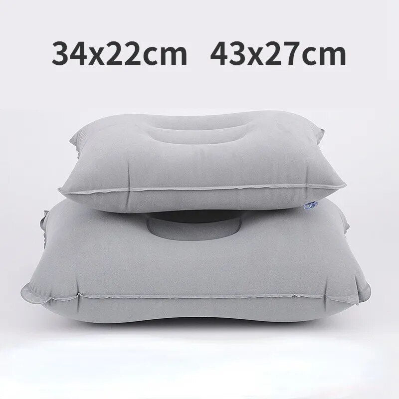 Portable Inflatable Travel Pillow with Pillowcase