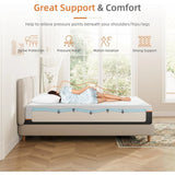 20CM Gel Memory Foam Mattress for Cool Sleep & Pressure Relief - Firm Mattress