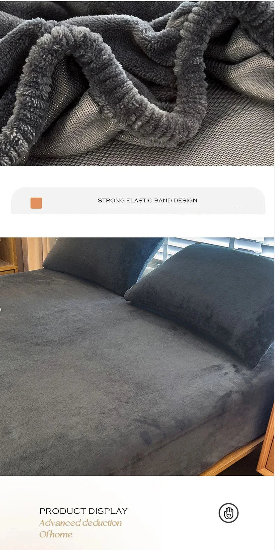 Winter Flannel Fitted Sheet (Separate Flannel 2 x Pillowcase Set)