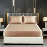 Silky Elastic Fitted Bed Sheet for Various Bed Sizes