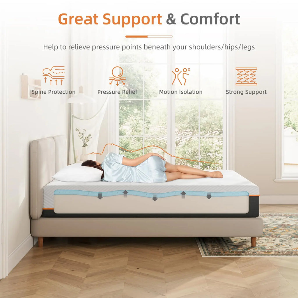 16CM Gel Memory Foam Single Mattress