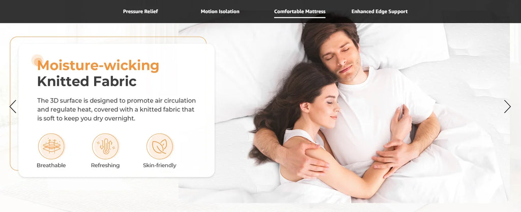 10.2 Inch Hybrid Foam & Individual Pocket Spring Mattress