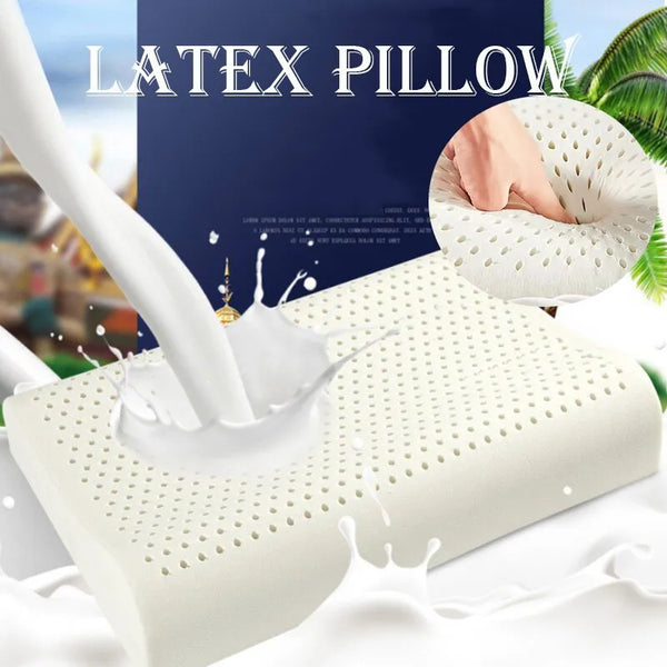 Breathable Latex Pillow with Ergonomic Design for Comfortable Sleep