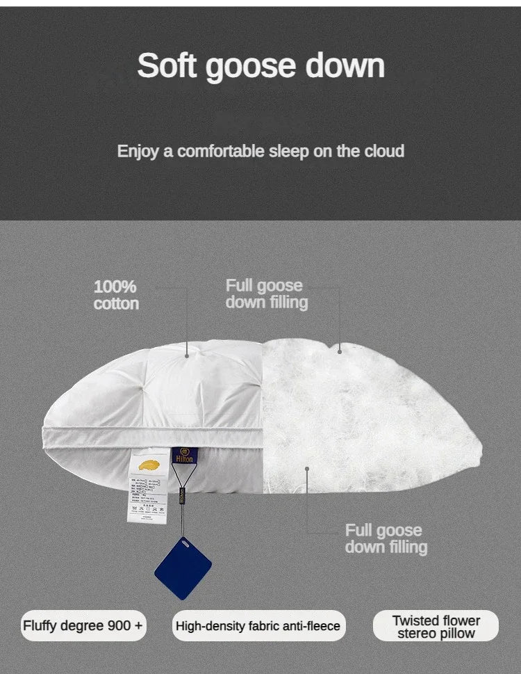 Slumbyr Deluxe Goose Down Premium Pillow