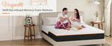 20CM Gel Memory Foam Mattress for Cool Sleep & Pressure Relief - Firm Mattress