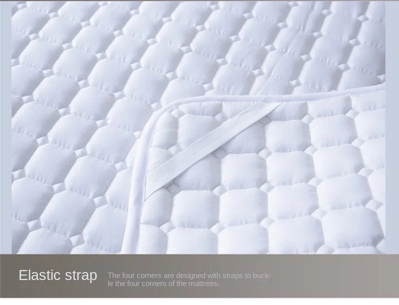 Hotel Style Cotton Non-Slip Thin Mattress Protective Pad