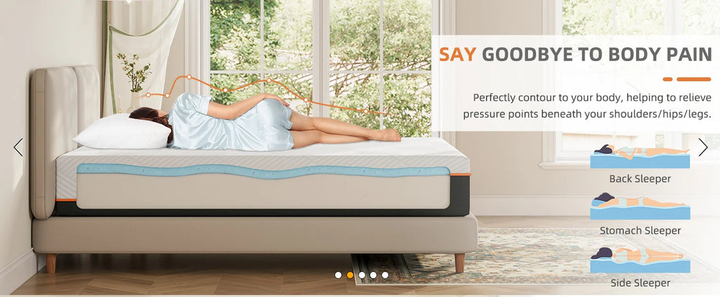 16CM Gel Memory Foam Single Mattress