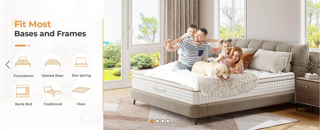 10.2 Inch Hybrid Foam & Individual Pocket Spring Mattress