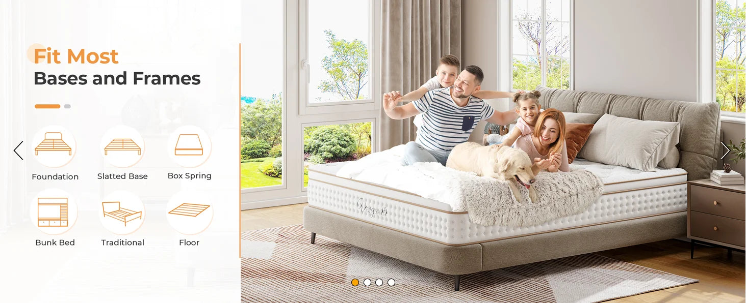 10.2 Inch Hybrid Foam & Individual Pocket Spring Mattress